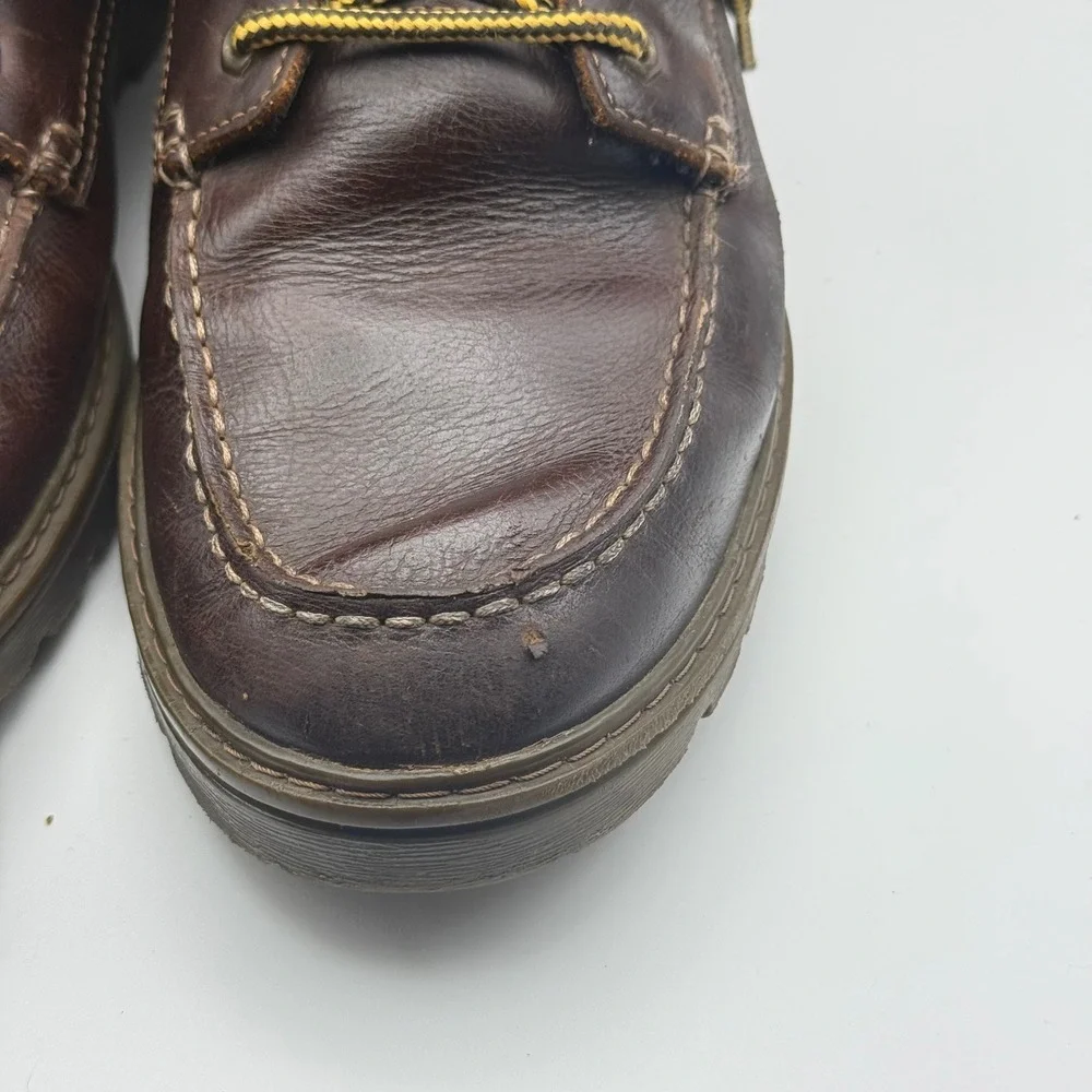Rockport Storm Surge Brown Leather Water Resistant Moc Toe‎ Boots  Mens 11